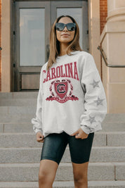 SOUTH CAROLINA GAMECOCKS ALLSTAR EMBELLISHED SLEEVE CREWNECK PULLOVER BY MADI PREWETT TROUTT