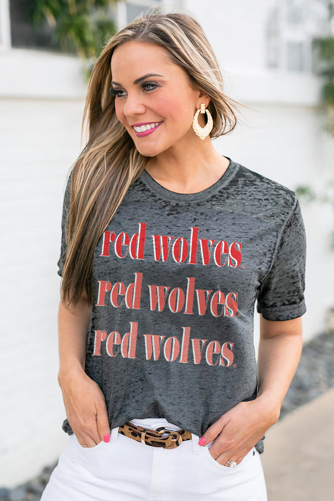 Arkansas State Red Wolves "Better Than Basic" Boyfriend Tee - Shop The Soho