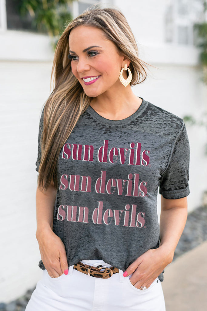 Arizona State Sun Devils "Better Than Basic" Boyfriend Tee - Shop The Soho