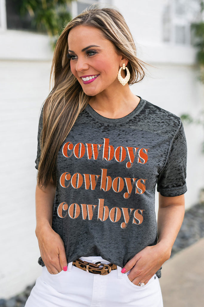Oklahoma State Cowboys "Better Than Basic" Boyfriend Tee - Shop The Soho