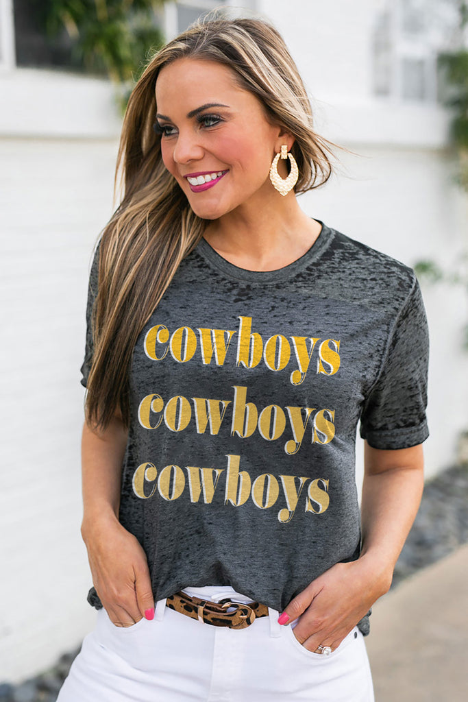 Wyoming Cowboys "Better Than Basic" Boyfriend Tee - Shop The Soho