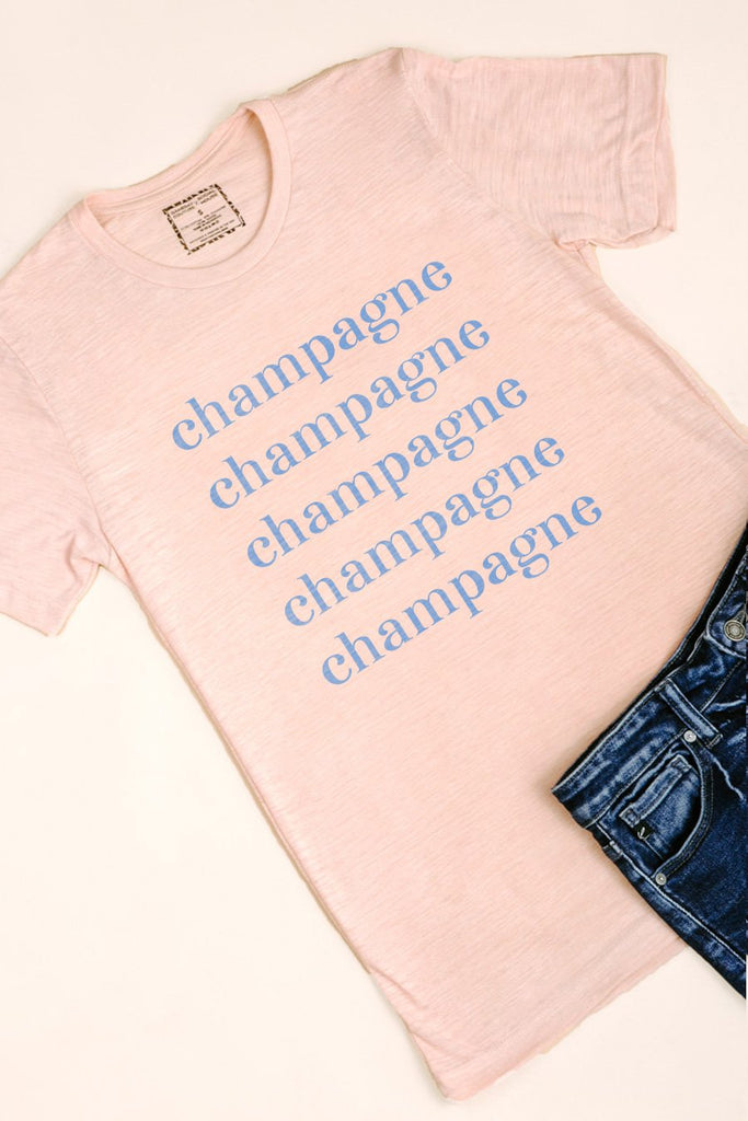 The "Champagne All Day" Tee - Shop The Soho