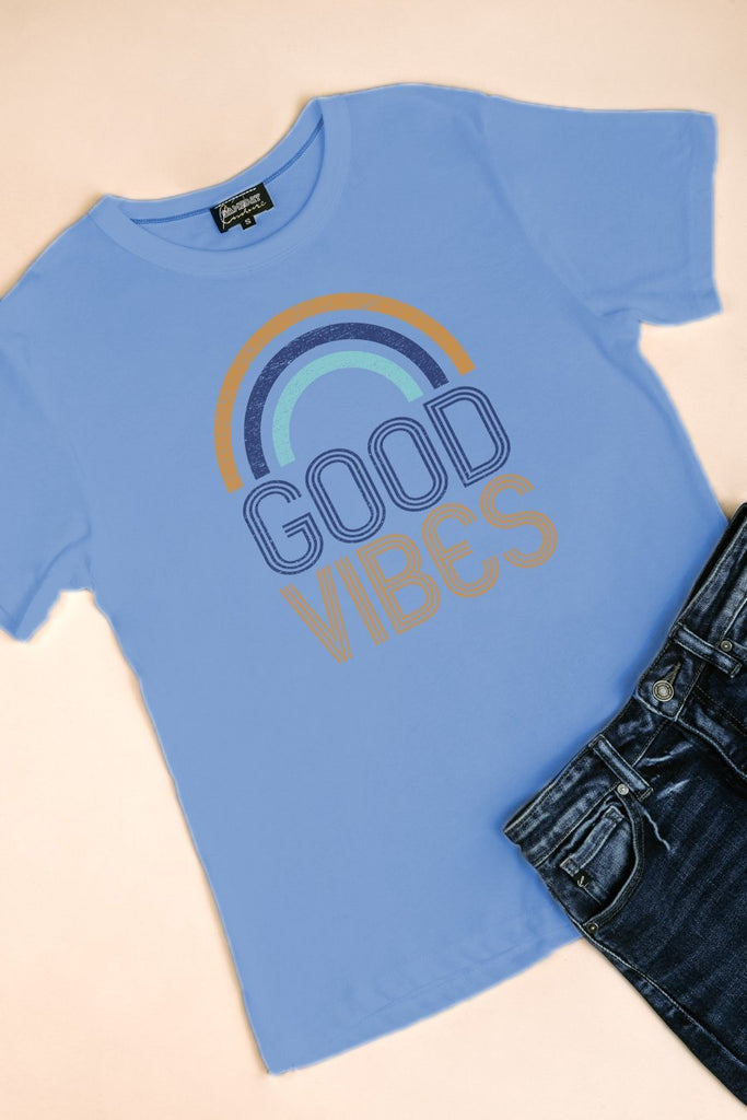 THE "RADIATING GOOD VIBES" TEE FOR MOM MATCH YA MAMA GRAPHIC TEES - GAMEDAY COUTURE | SOCIAL HOUSE