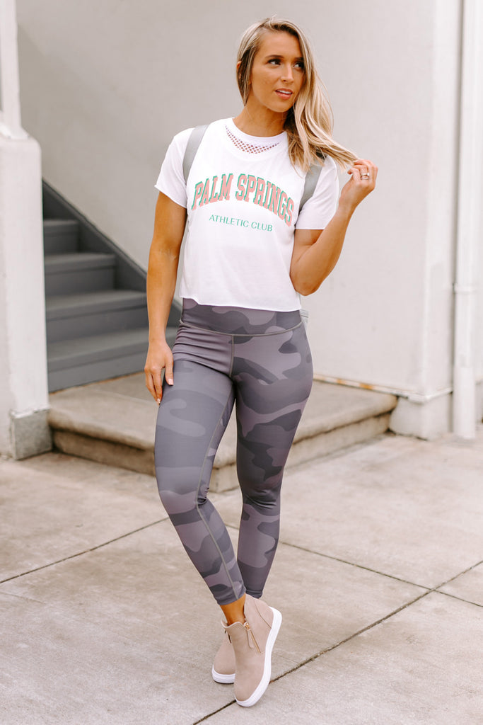 The "Palm Springs Athletic Club" Cropped Top - Shop The Soho