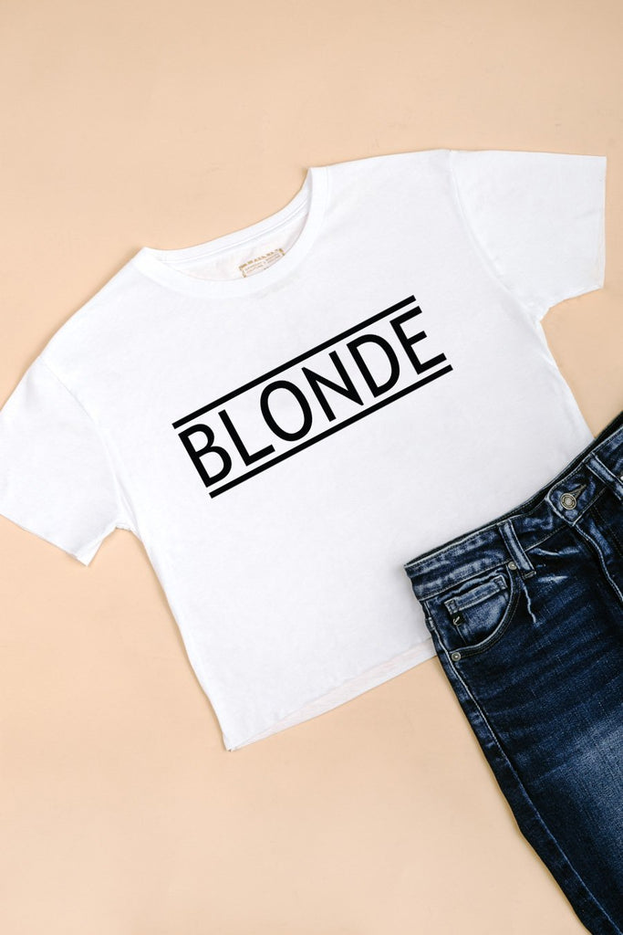 The "Blonde" Crop Top - Shop The Soho