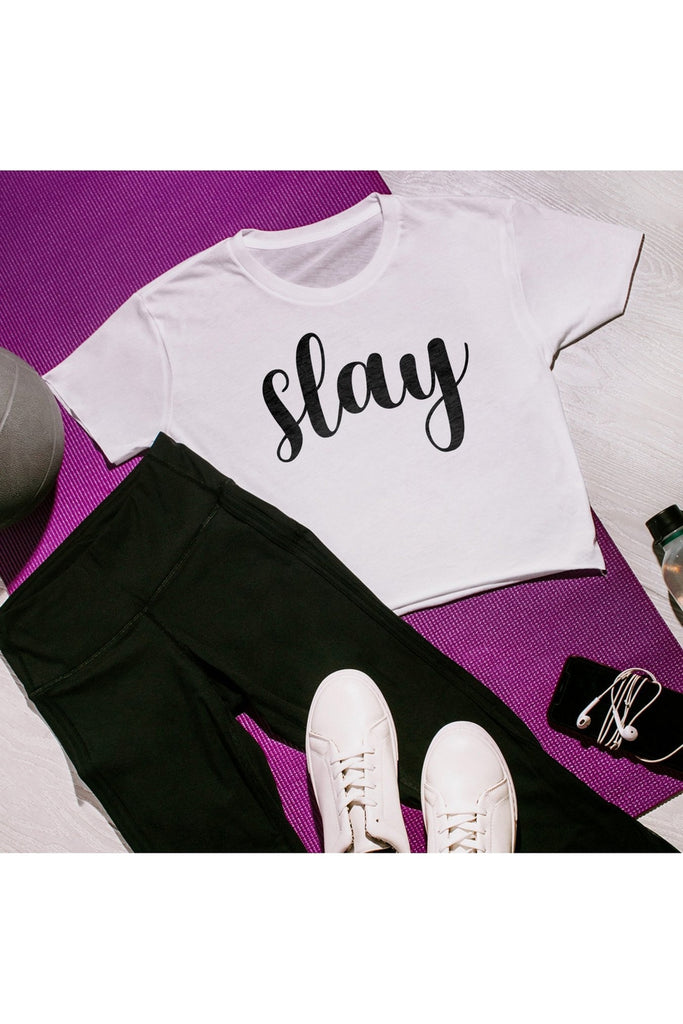 The "Slay" Cropped Top - Shop The Soho (4491082825824)
