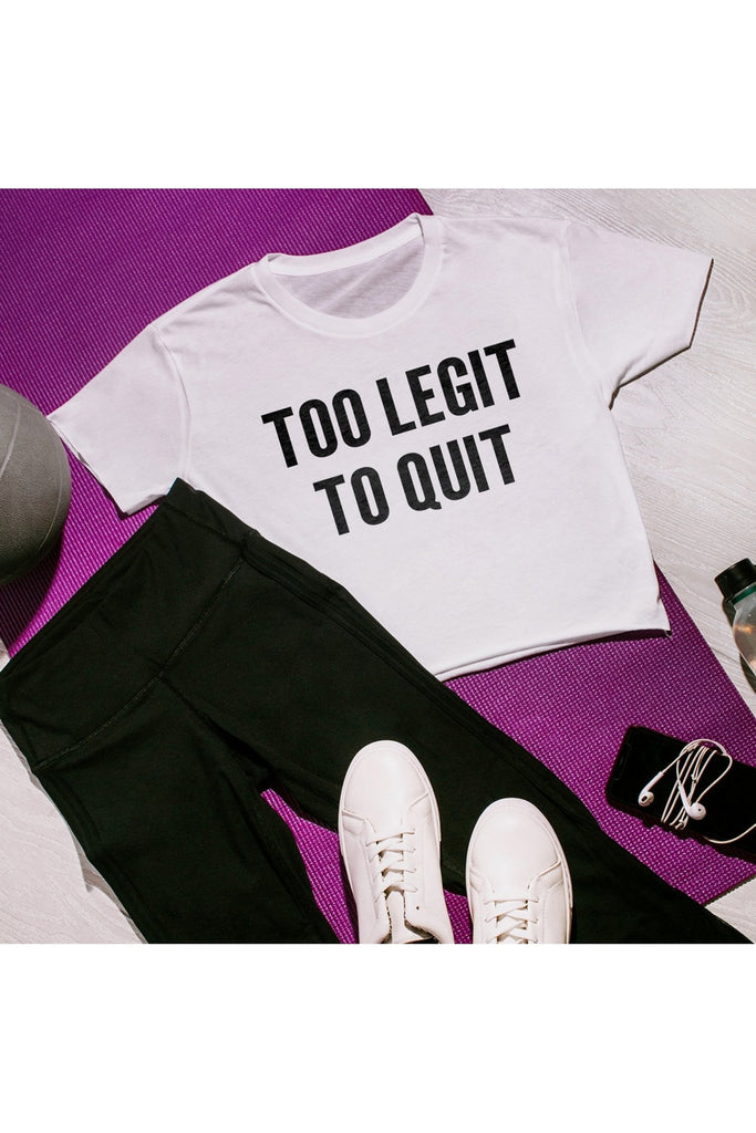 The "Too Legit To Quit" Cropped Top - Shop The Soho (4470840623200)