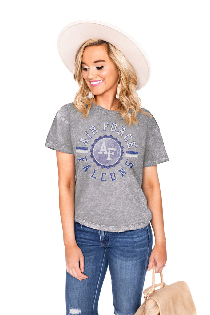 AIR FORCE FALCONS FAN ZONE MINERAL WASH CROPPED TEE