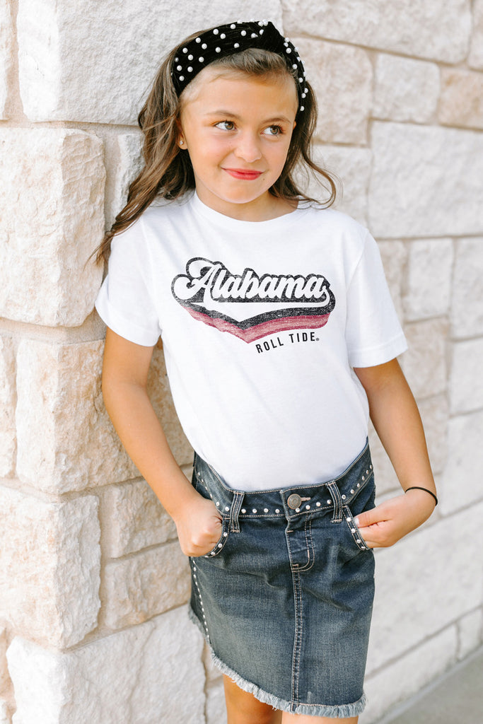 Alabama Crimson Tide "Vivacious Varsity" Youth Tee - Gameday Couture