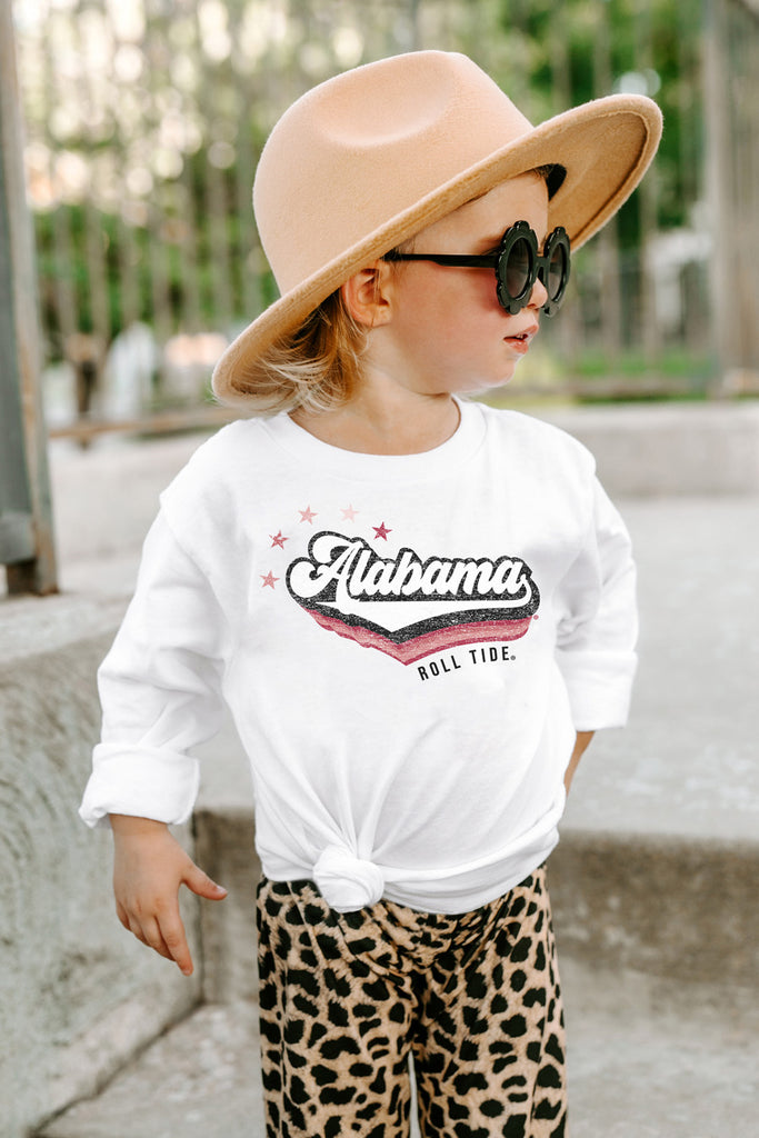 Alabama Crimson Tide "Vivacious Varsity Star" Toddler Long-Sleeved Tee - Shop The Soho