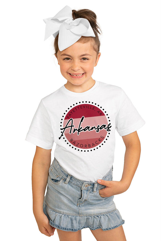 Arkansas Razorbacks "Faded And Free" Youth Short-Sleeved Tee - Gameday Couture
