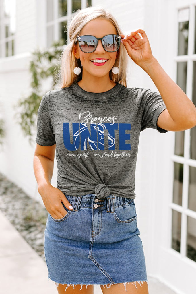Boise State Broncos "Rising Together" Boyfriend Top - Shop The Soho