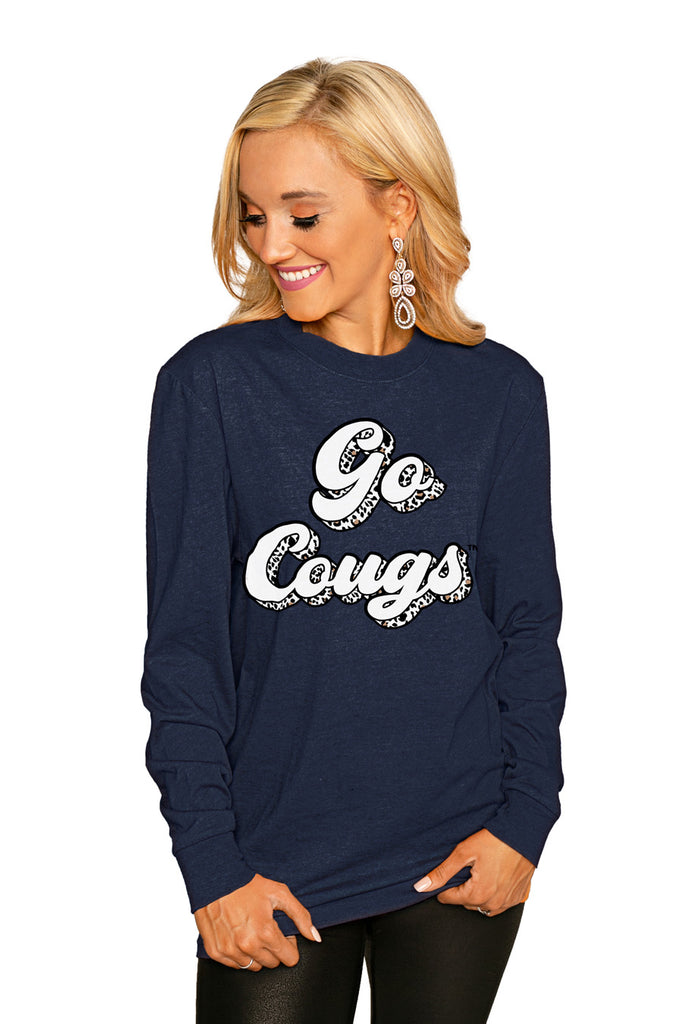 Byu Cougars"Game Plan" Luxe Boyfriend Crew Tee - Shop The Soho
