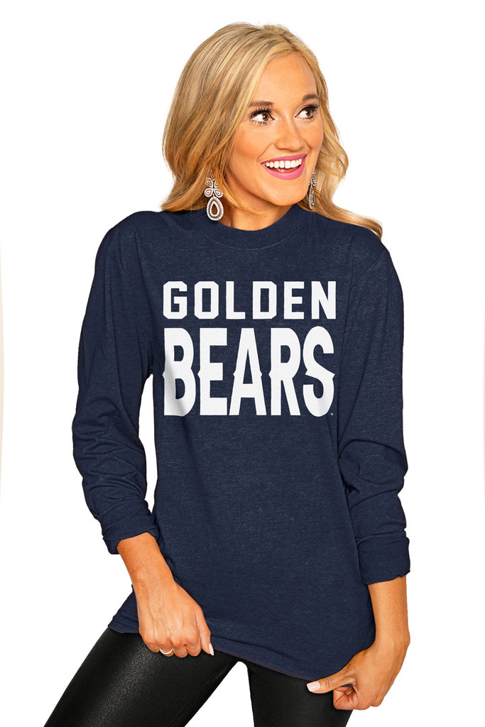 California Golden Bears "Go For It" Luxe Boyfriend Crew Tee - Gameday Couture