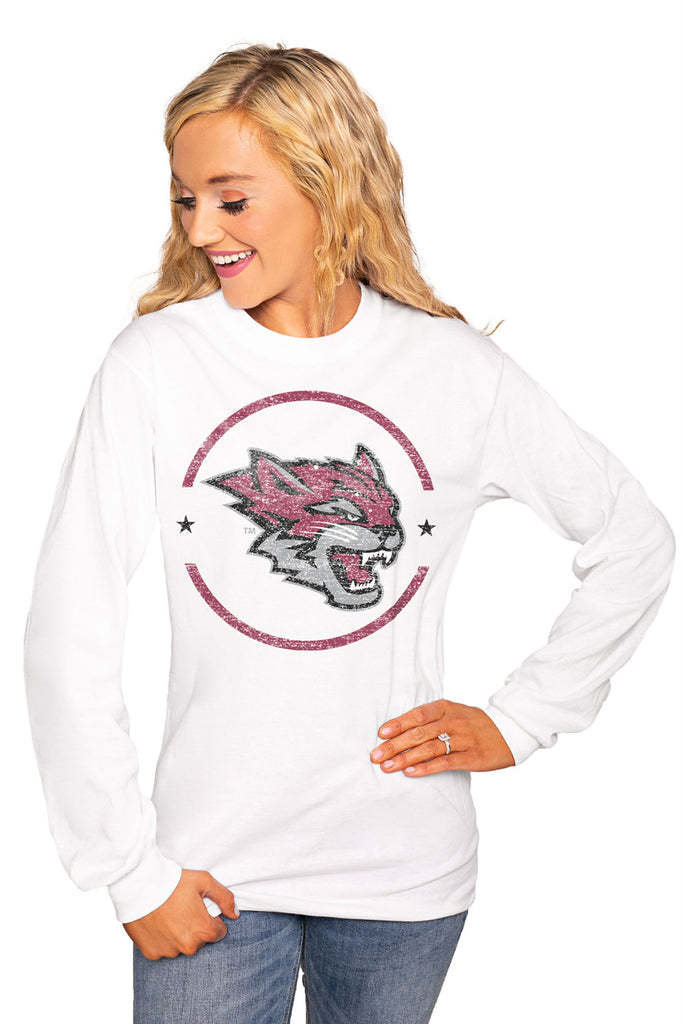Chico State Wildcats "End Zone" Luxe Boyfriend Crew Tee - Shop The Soho