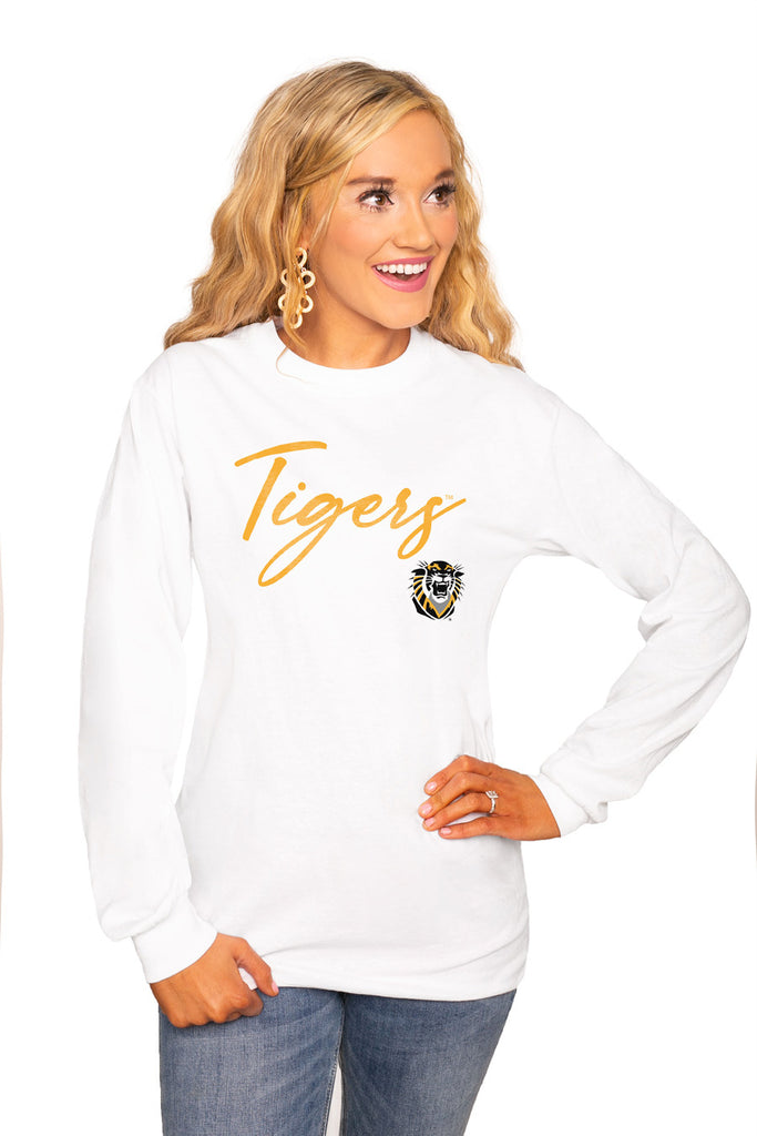 Fort Hays State Tigers "Win The Day" Luxe Boyfriend Crew Tee - Shop The Soho