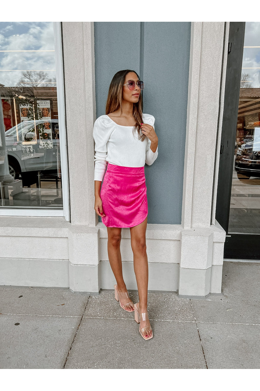 FLAUNT PUFF SLEEVE BODYSUIT-BODYSUITS AND TANKS