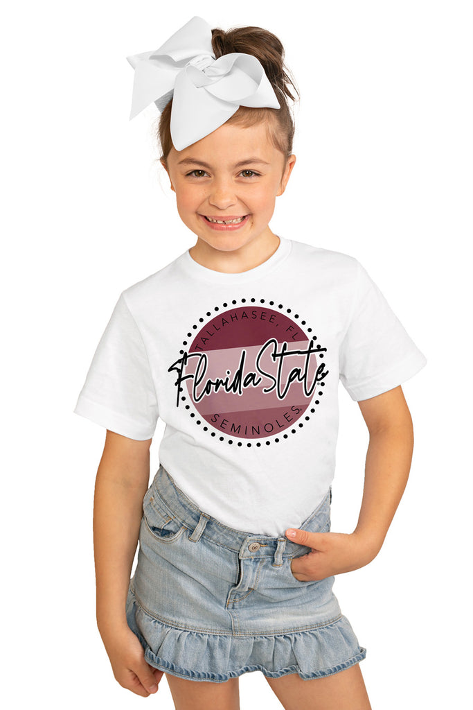 Florida State Seminoles "Faded And Free" Youth Short-Sleeved Tee - Gameday Couture