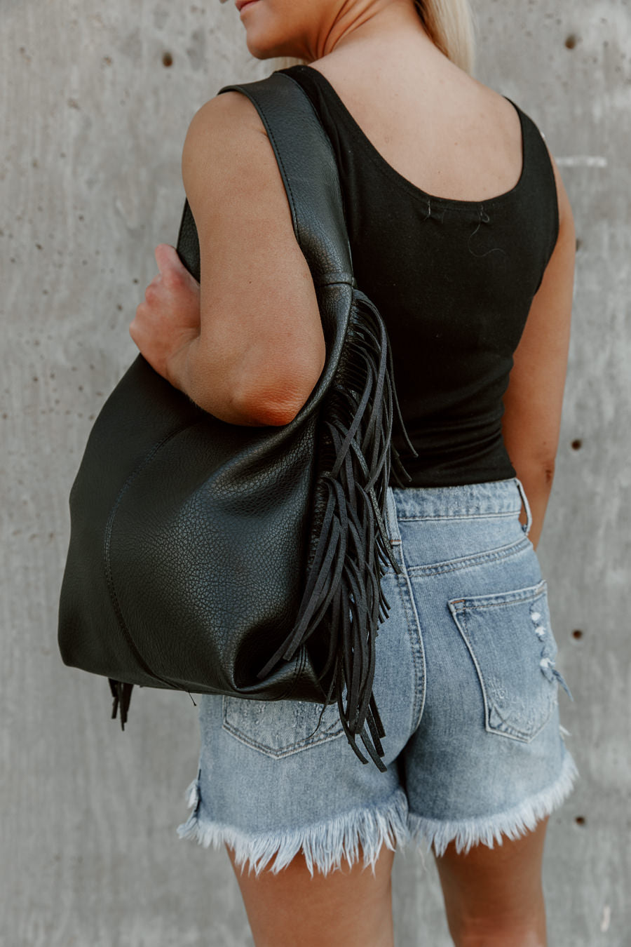 GIGI VEGAN LEATHER FRINGE TOTE BAG-HANDBAGS