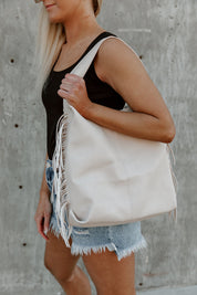 GIGI VEGAN LEATHER FRINGE TOTE BAG-HANDBAGS