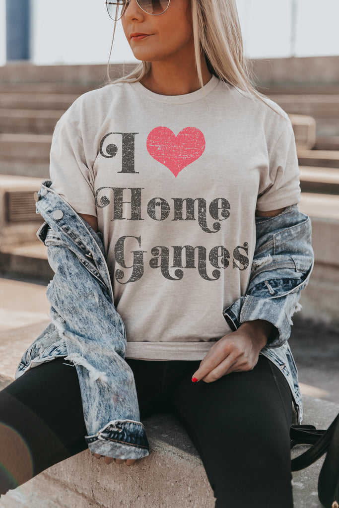 THE "I LOVE HOME GAMES" LUXE BOYFRIEND SHORT SLEEVE CREW - Shop The Soho
