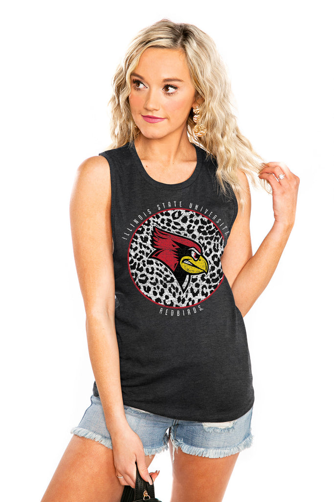 ILLINOIS STATE REDBIRDS  "CALL THE SHOTS" JERSEY MUSCLE TANK - Shop The Soho