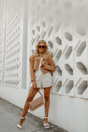 IN DEMAND CROPPED SHIRT SHACKET IN CAMEL-SHACKETS