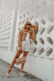 IN DEMAND CROPPED SHIRT SHACKET IN CAMEL-SHACKETS