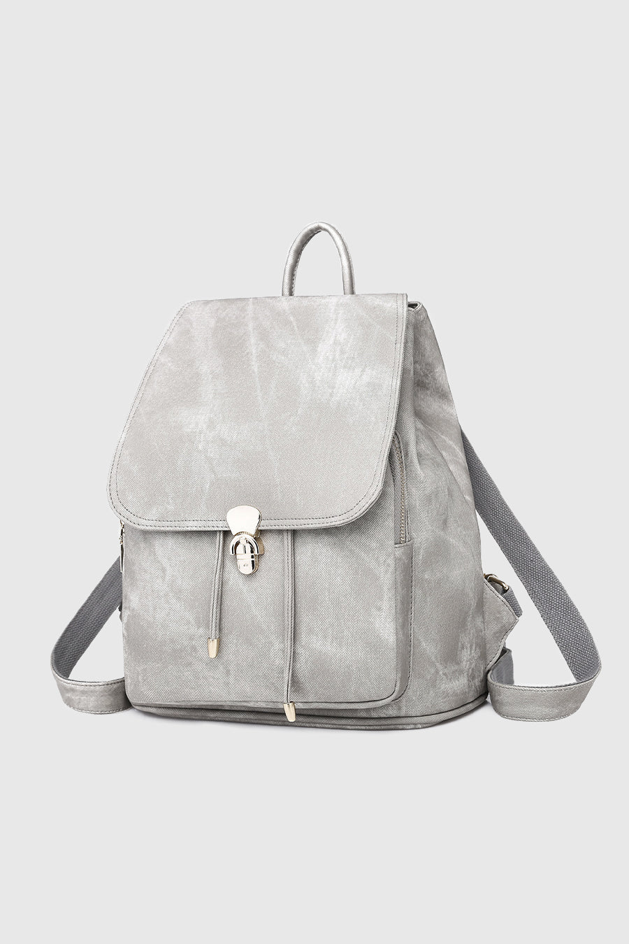 THE "IRIS" MULTI-FUNCTION BACKPACK IN GREY-HANDBAGS