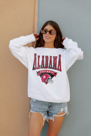 ALABAMA CRIMSON TIDE Slow Motion Crew Fleece Pullover By Madi Prewett Troutt