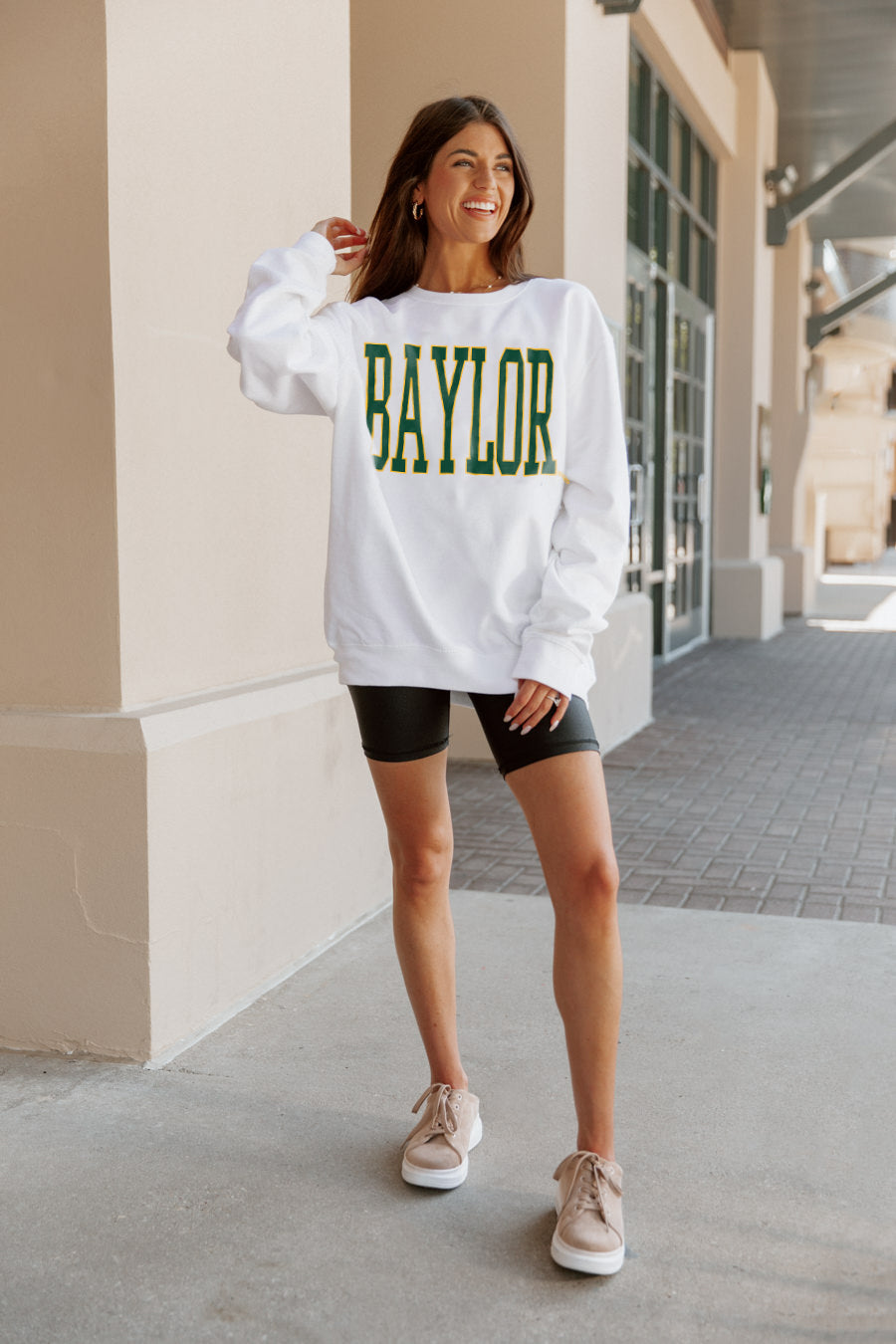 BAYLOR BEARS Play By Play Crew Fleece By Madi Prewett Troutt