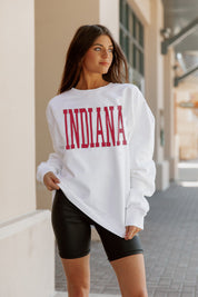 INDIANA HOOSIERS Play By Play Crew Fleece By Madi Prewett Troutt