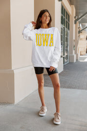 IOWA HAWKEYES Play By Play Crew Fleece By Madi Prewett Troutt