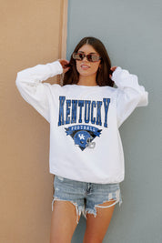 KENTUCKY WILDCATS Slow Motion Crew Fleece Pullover By Madi Prewett Troutt