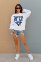 KENTUCKY WILDCATS Slow Motion Crew Fleece Pullover By Madi Prewett Troutt