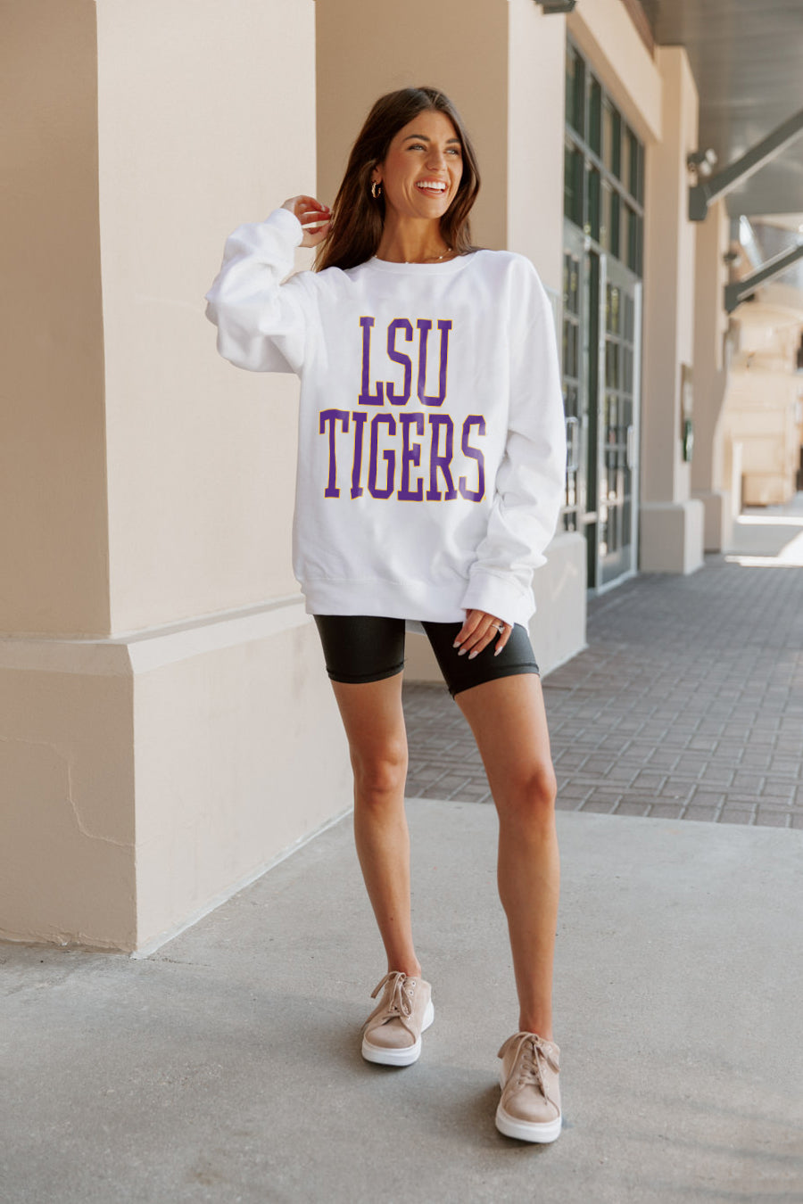 LSU TIGERS Play By Play Crew Fleece By Madi Prewett Troutt