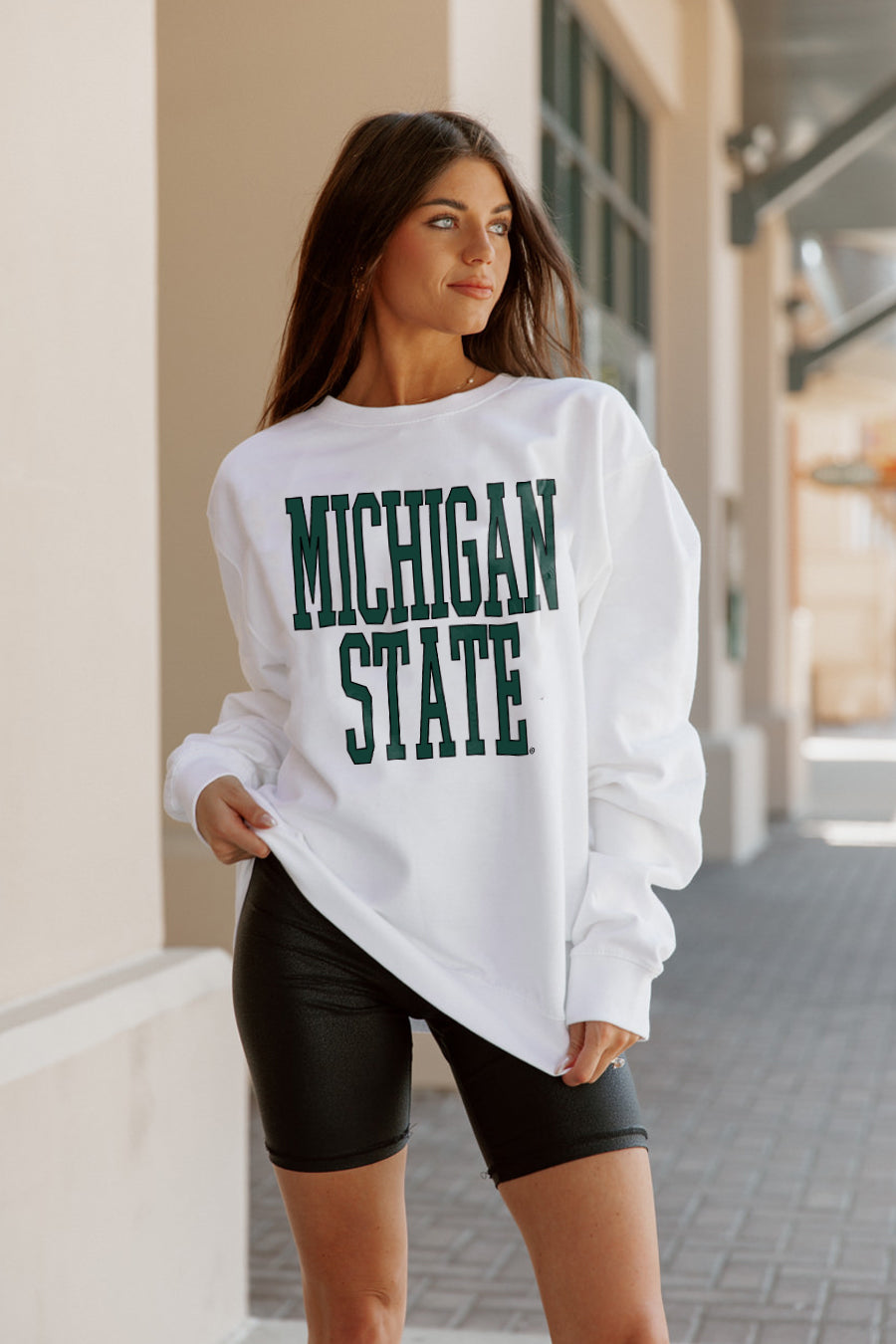 MICHIGAN STATE SPARTANS Play By Play Crew Fleece By Madi Prewett Troutt