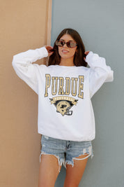 PURDUE BOILERMAKERS Slow Motion Crew Fleece Pullover By Madi Prewett Troutt