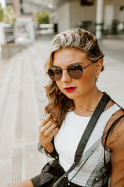 PAULINA ROUND FRAME SUNGLASSES