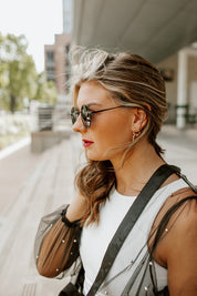 PAULINA ROUND FRAME SUNGLASSES