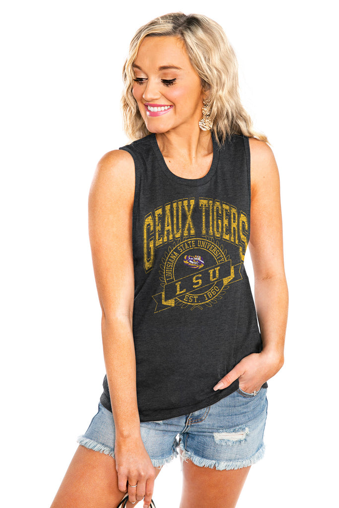 LSU TIGERS "NEVER BETTER" JERSEY MUSCLE TANK - Shop The Soho
