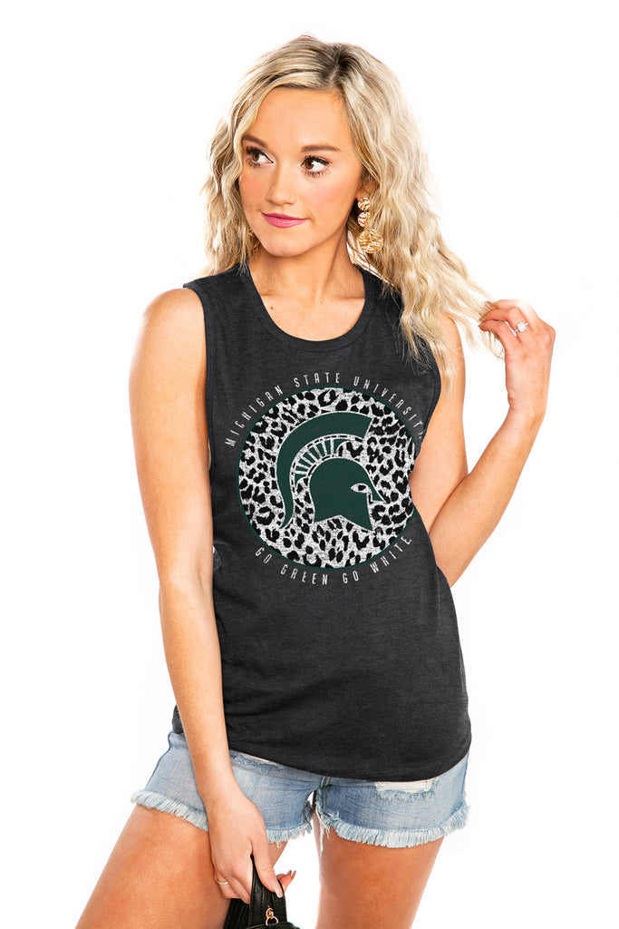 MICHIGAN STATE SPARTANS  "CALL THE SHOTS" JERSEY MUSCLE TANK - Shop The Soho