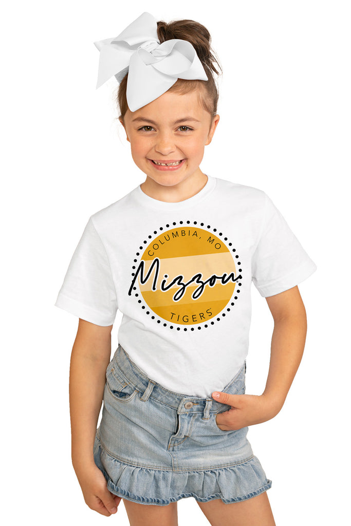Missouri Tigers "Faded And Free" Youth Short-Sleeved Tee - Gameday Couture