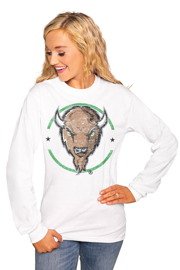 Marshall Thundering Herd "End Zone" Luxe Boyfriend Crew Tee - Gameday Couture