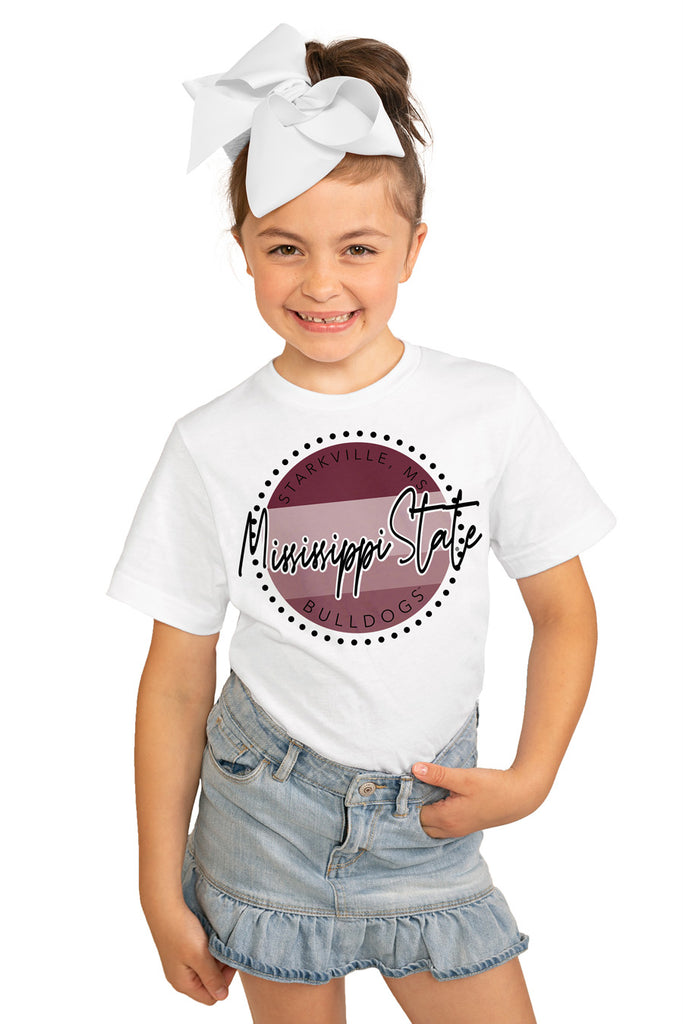Mississippi State Bulldogs "Faded And Free" Youth Short-Sleeved Tee - Gameday Couture