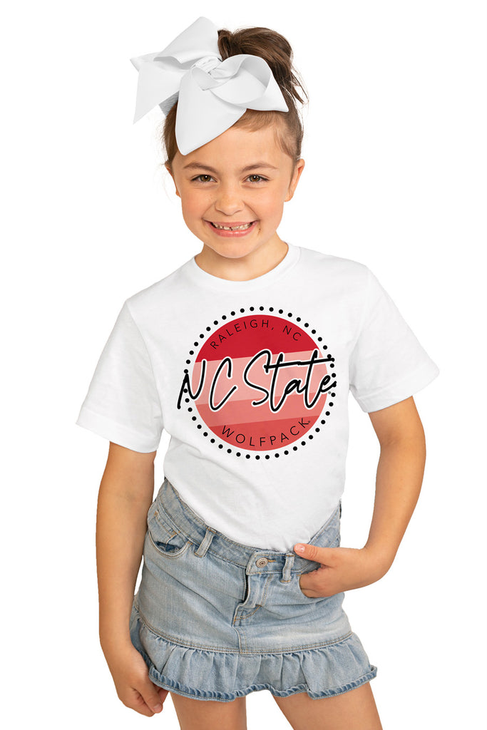 Nc State Wolfpack "Faded And Free" Youth Short-Sleeved Tee - Gameday Couture