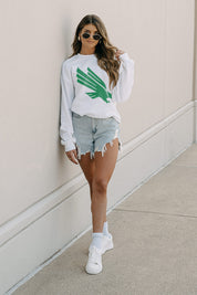 NORTH TEXAS MEAN GREEN It's Gameday Crew Fleece By Madi Prewett Troutt-NORTH TEXAS MEAN GREEN