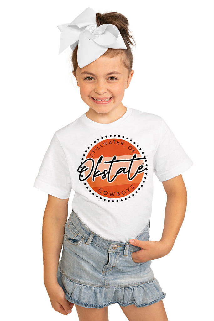 Oklahoma State Cowboys "Faded And Free" Youth Short-Sleeved Tee - Gameday Couture