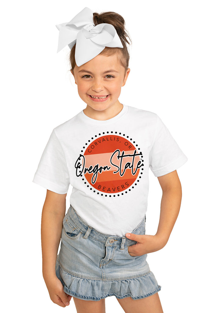 Oregon State Beavers "Faded And Free" Youth Short-Sleeved Tee - Gameday Couture