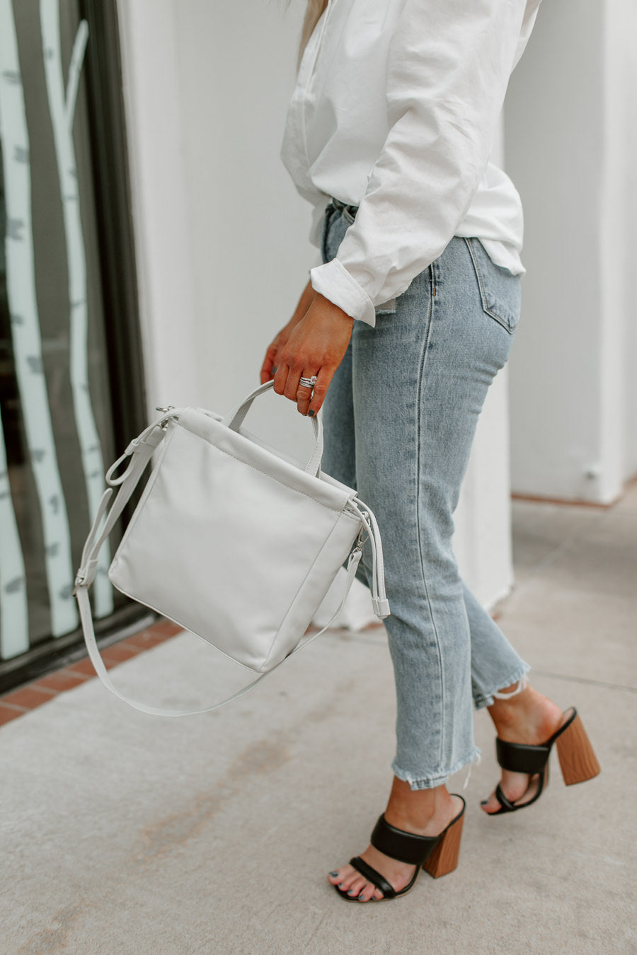 NOVA VEGAN LEATHER HANDBAG-HANDBAGS